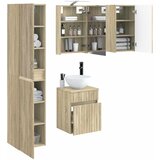  Set ormarića za kupaonicu 5 pcs Hrast sonoma | Shoptok.si