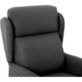  Naslonjač Tamno siva 66.5 x 94 x 101.5 cm Poliester | shoptok.hr