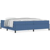  Konstrukcija postelje z vzmetnico Modra 200 x 200 cm blago, (5000123740) | Shoptok.si