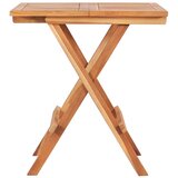  3-dijelni sklopivi bistro set od masivne tikovine | shoptok.hr