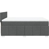  Krevet s oprugama i madracem tamnosivi 140x190 cm od tkanine | shoptok.hr