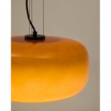 Kave Home Oranžna LED viseča svetilka s steklenim senčilom ø 38 cm Reig – | Shoptok.si