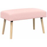  Klupa Jednobojno Ružičasta 80 x 40 x 46 cm Bouclé | shoptok.hr
