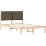  Krevetni okvir s tapiciranim uzglavljem Prirodna i taupe | shoptok.hr