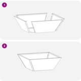  Set plastičnih sadilica Bijela Plastika 40 x 40 x 15 cm Složljivo | shoptok.hr