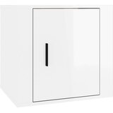 Maison Chic Nočna omarica - Nočna miza visok sijaj bela 50x39x47 cm, (21688141) Cene