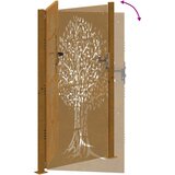  Vrtna vrata 100x200 cm Corten čelik Dizajn stabla | shoptok.hr