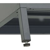 vidaXL tv ormarić antracit 105 x 35 x 52 cm od čelika i stakla | shoptok.hr