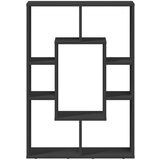 vidaXL Knjižna omara črna 63x20x90 cm inženirski les | Shoptok.si