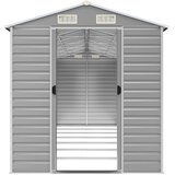  Vrtna kućica svijetlosiva 191x640x198 cm pocinčani čelik | Eponuda.com