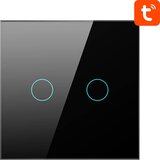 Avatto zigbee ZTS02-EU-B2 stikalo na dotik dual tuya (črno), (20771438) | Shoptok.si