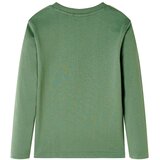  Dječja majica dugih rukava svijetla kaki 104 | shoptok.hr