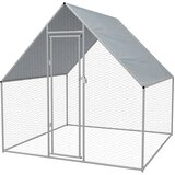 Vanjski kokošinjac od pocinčanog čelika 2x2x1,92 m | shoptok.hr