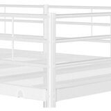vidaXL Dvoposteljna postelja brez vzmetnice Bela 107x203 cm jeklo | Shoptok.si