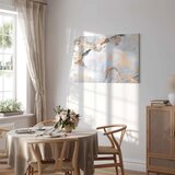 Slika - White stone – elegant marble with golden reflections 90x60 Akustična | shoptok.hr