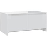  Stolić za kavu sjajni bijeli 90x50x41,5 cm konstruirano drvo | shoptok.hr