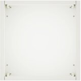  Vrtna saksija 2 kom. Bijela 20 x 20 x 40 cm Čelična vrata | shoptok.hr