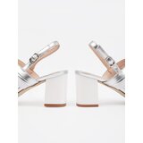 Sergio Leone Silver heeled sandals by | Shoptok.si