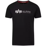 Alpha Industries Majica črna / bela
