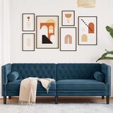  Trosjed Chesterfield s jastučićima plavi baršunasti | shoptok.hr