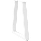  Noge za jedilno mizo v obliki črke V, 2 kosa, bele barve, 60 x (72-73) cm, jeklo, (22123679) | Shoptok.si