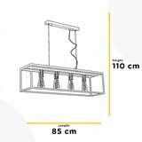 Lesnina XXXL VISEČA SVETILKA 85/22/110 cm E27 | Shoptok.si