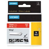 Dymo Trak Rhino Vinyl 1805422, 19 mm / 5,5 m (bela/rdeča), original Cene