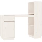  Radni stol bijeli 110 x 53 x 117 cm od masivne borovine | shoptok.hr