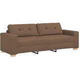 SOFA 3 pcs Smeđa 221 x 80 x 80 cm Platnasta tkanina | shoptok.hr