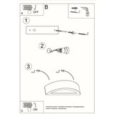  Stenska keramična svetilka ATENA siva, (21347352) | Shoptok.si