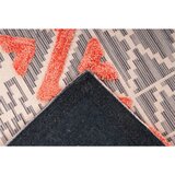 Novel RAVNO TKANA PREPROGA 120/170 cm taftano siva, barve korale | Shoptok.si