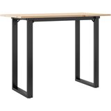  Blagovaonski stol O-oblika 100x50x75 cm od borovine i čelik | Eponuda.com
