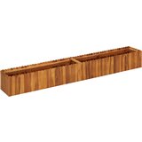 vidaXL vrtna posuda za sadnju od masivnog bagremovog drva 200x30x25 cm Cijene