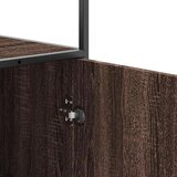 vidaXL Visoka ploča smeđi hrast Konstruirano drvo i metal | shoptok.hr