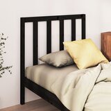 vidaXL Posteljno vzglavje črno 95x4x100 cm trdna borovina | Shoptok.si