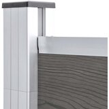  Vrtna ograda WPC 175 x 105 cm siva | shoptok.hr