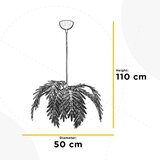 Lesnina XXXL VISEČA NIHALNA SVETILKA 4988 DUBAI 50/50/110 cm E27 | Shoptok.si