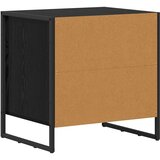 Noćni ormarić Crni hrast 50 x 39.5 x 50 cm Konstruirano drvo | Eponuda.com