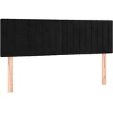 vidaXL Krevet s oprugama i madracem crni 140x200 cm baršunasti | shoptok.hr