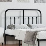 vidaXL Metalno uzglavlje crno 120 cm Cijene