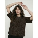 Sinsay Pamučna majica s leopard uzorkom | shoptok.hr