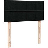  Otomanski okvir kreveta s madraca crni 90x190cm od tkanine | shoptok.hr