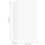  5-dijelni set TV ormarića bijeli od iverice | shoptok.hr