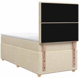  Boxspring krevet s madracem Krem 90 x 200 cm Tkanina | shoptok.hr