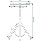 Toolight Halogen LED svjetiljka na stalku 2x20W RSL001-20N | shoptok.hr