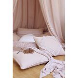 Dekorativna blazina Boho s čipko - Pudrasto rožnata | Shoptok.si