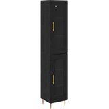  Highboard 2 pcs Crni hrast Stakl | Eponuda.ba