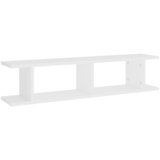  Zidne police 2 kom bijele 90 x 18 x 20 cm konstruirano drvo | Shoptok.si