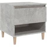  Noćni ormarić siva boja betona 50x46x50 cm konstruirano drvo | shoptok.hr