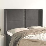  Uzglavlje s ušima tamnosivo 147x16x118/128 cm baršunasto Cijene